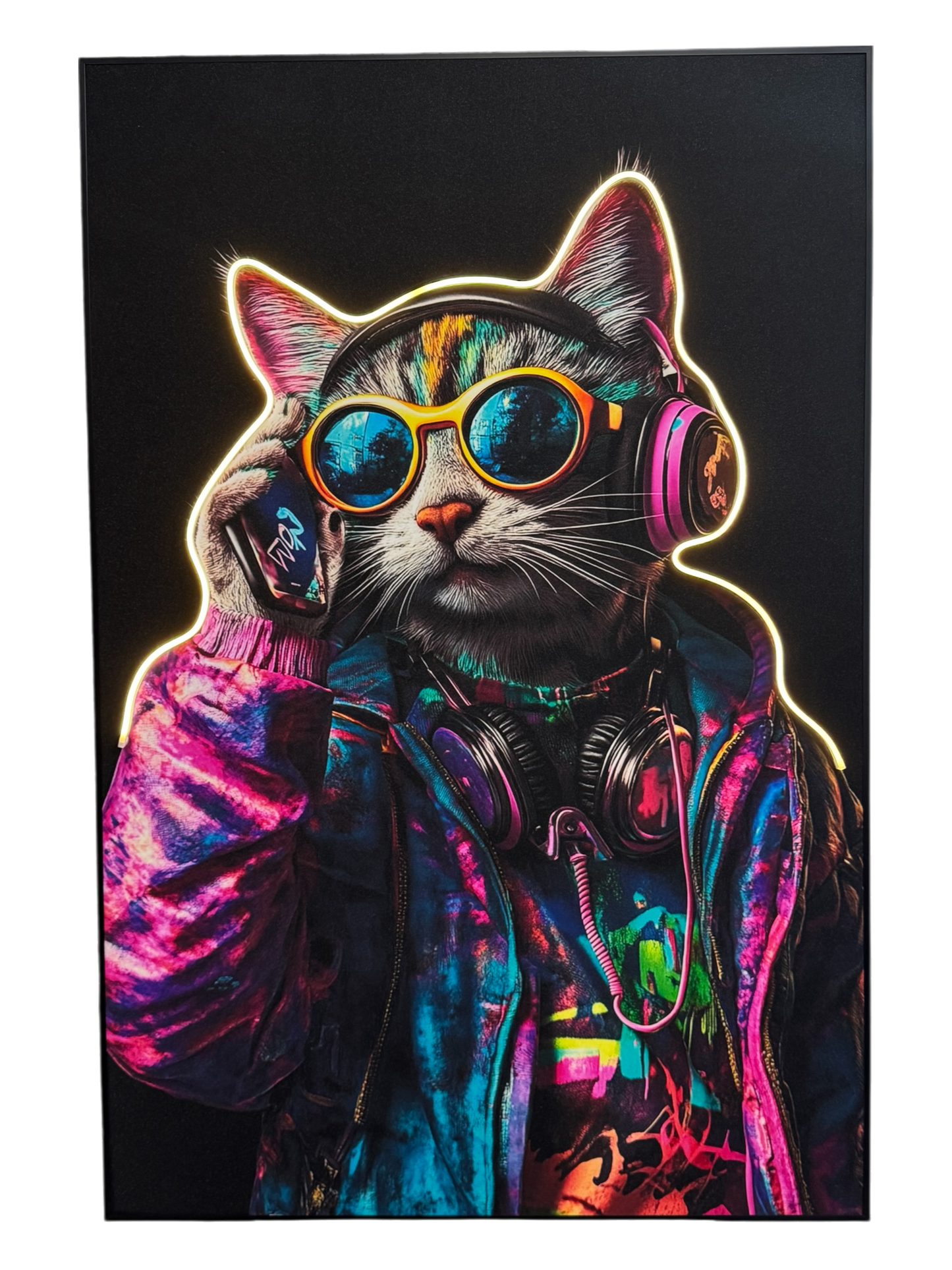 Cuadro LED de Gato