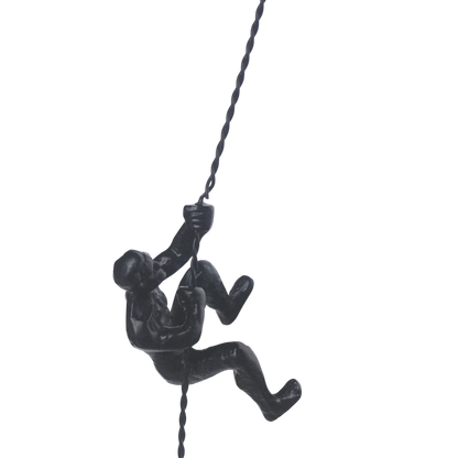 Decoracion colgante de escalador