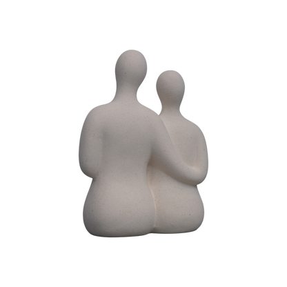 Estatua de pareja abrazada