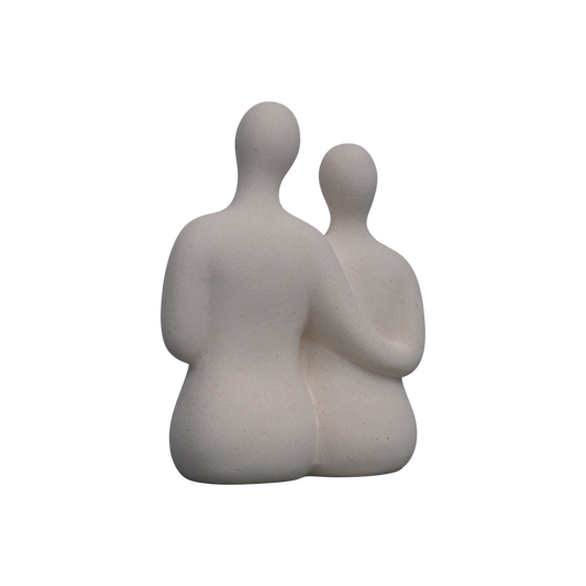 Estatua de pareja abrazada