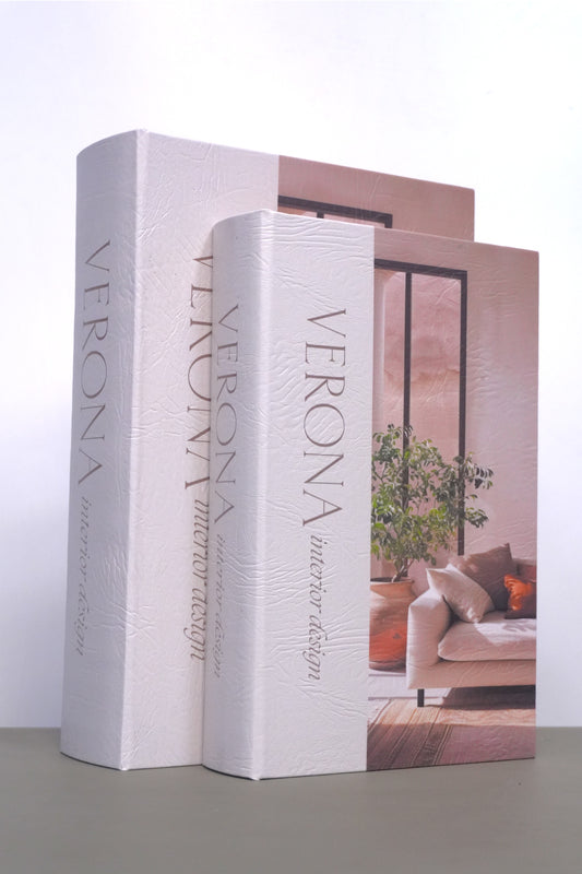 Libro decorativo Verona (set 2 piezas)