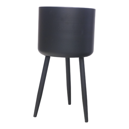 Maceta con base Negro