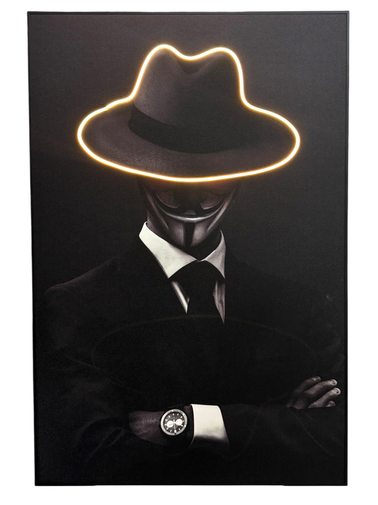Cuadro LED Anonymous