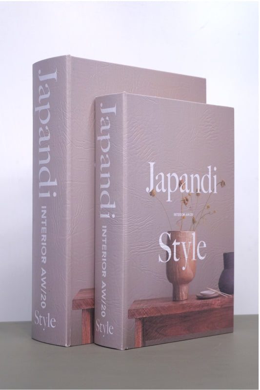 Libro decorativo Japandi Style (set 2 piezas)