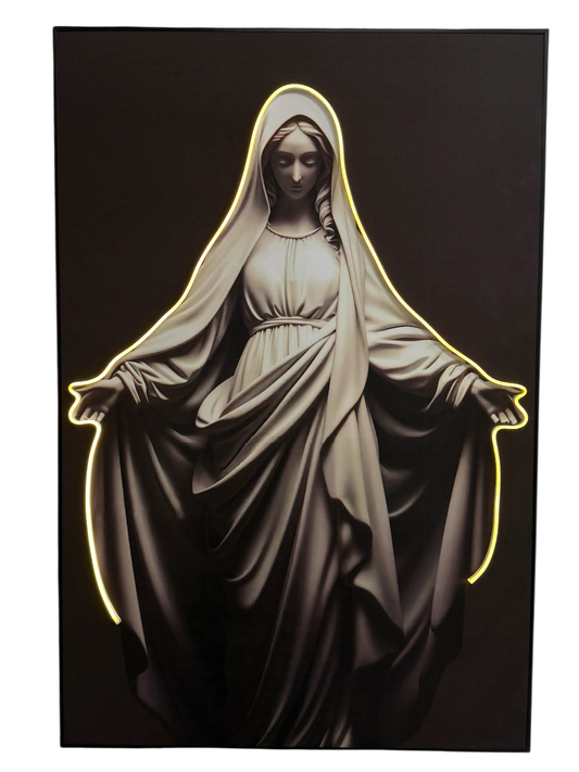Cuadro LED Virgen