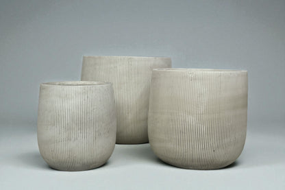 Maceta a rayas vintage