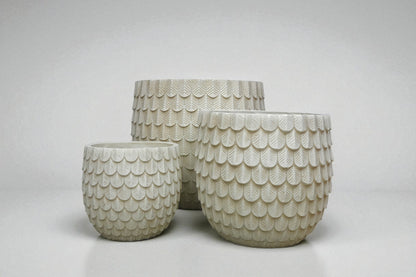 Set de macetas a plumas