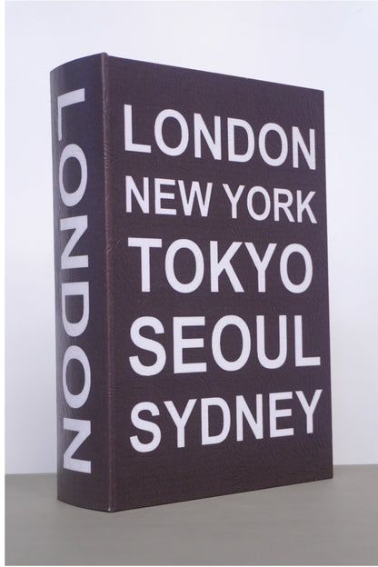 Libro decorativo Ciudades (set 2 piezas)