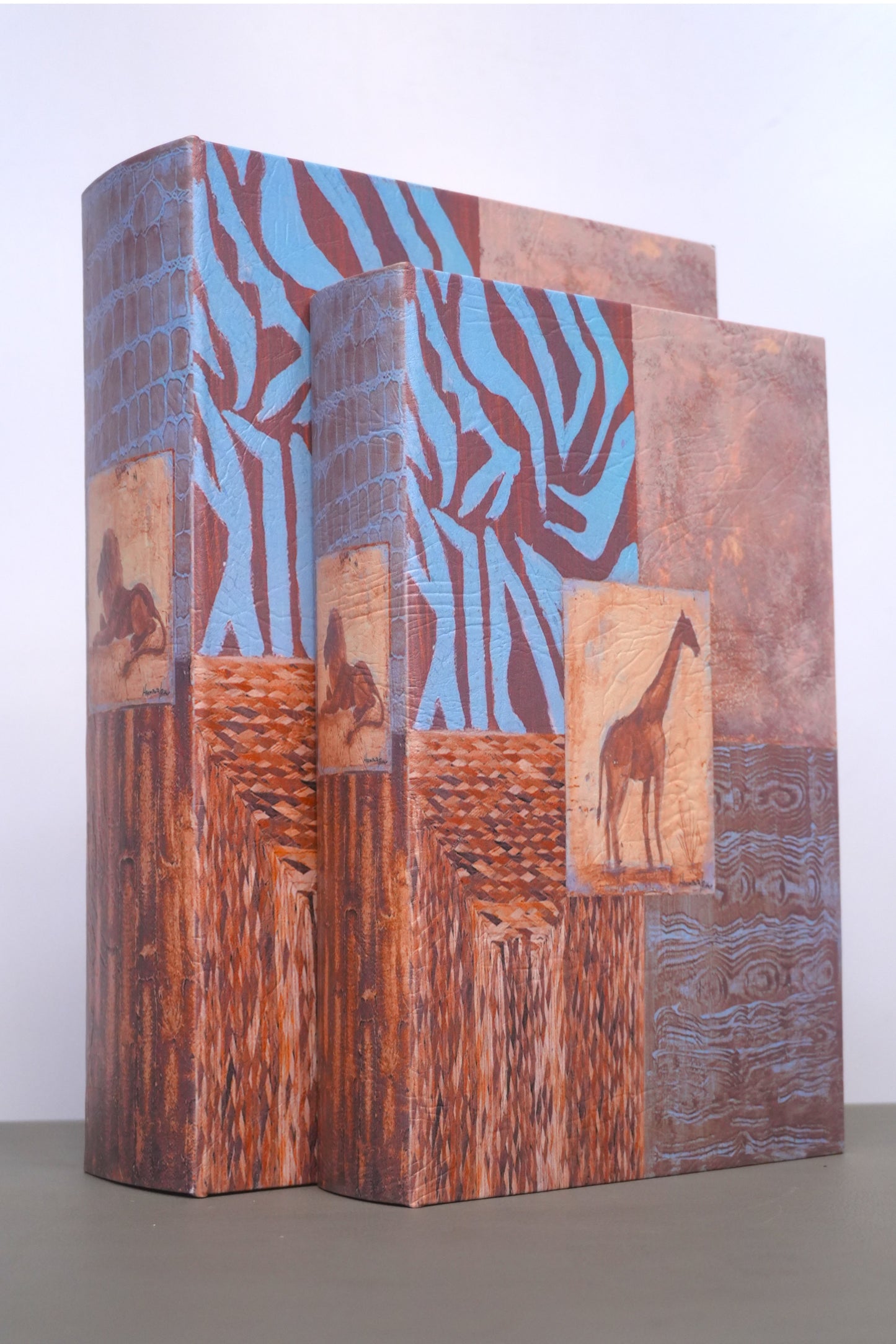 Libro decorativo Africa (set 2 piezas)