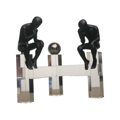 pensadores en vidrio