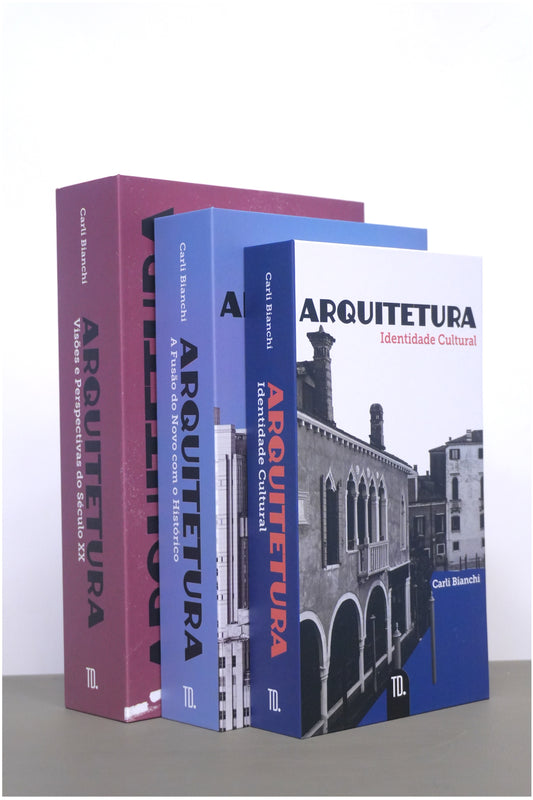 Libro decorativo Arquitectura (set 3 piezas)