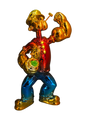 Estatua de Popeye rojo